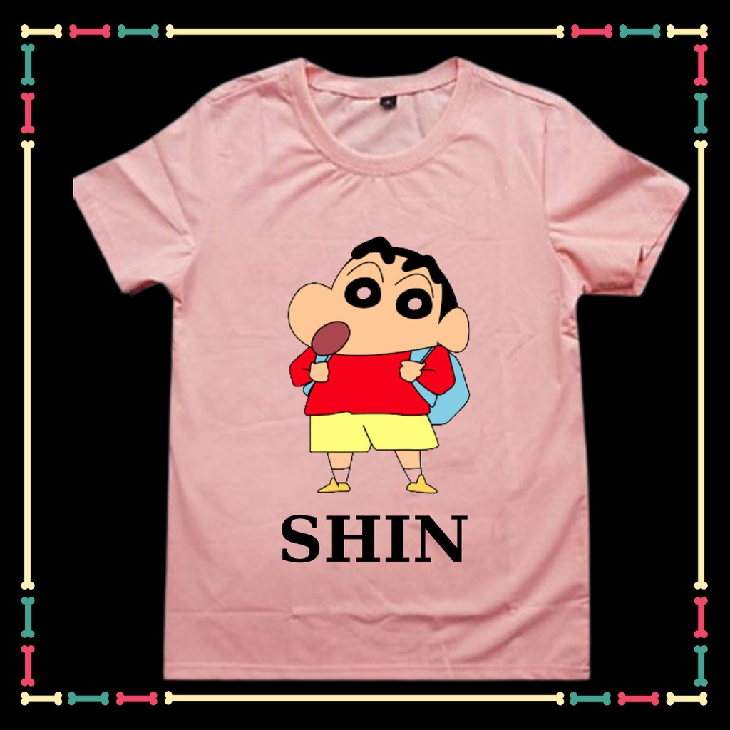 ÁO THUN XIN XÒ IN HÌNH SHIN - CẦU BÉ BÚT CHÌ ( TỪ 10KG ĐẾN 90KG, ĐỦ SIZE ÁO)