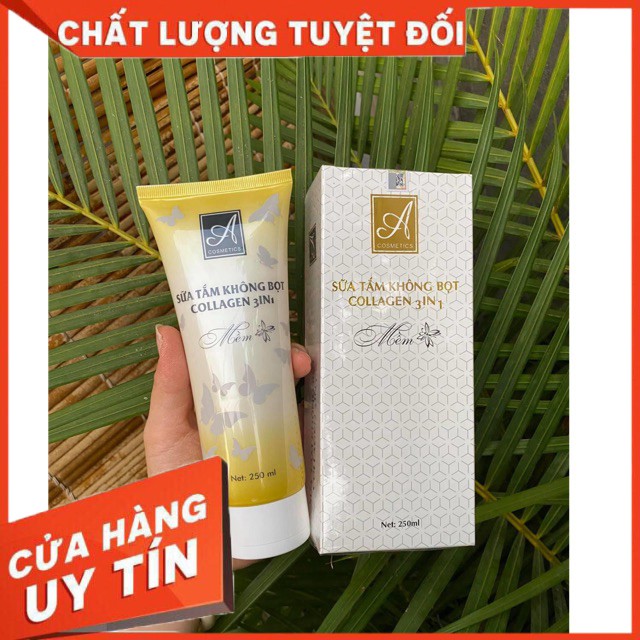 [Sẵn] Sữa Tắm Không Bọt Collagen 3in1