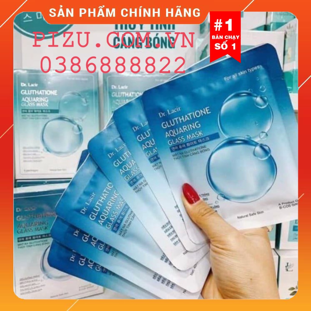 Mặt nạ thủy tinh Dr.Lacir hộp 6 miếng giúp dưỡng trắng da, cấp ẩm, căng bóng, mịn màng HÀNG CHÍNH HÃNG