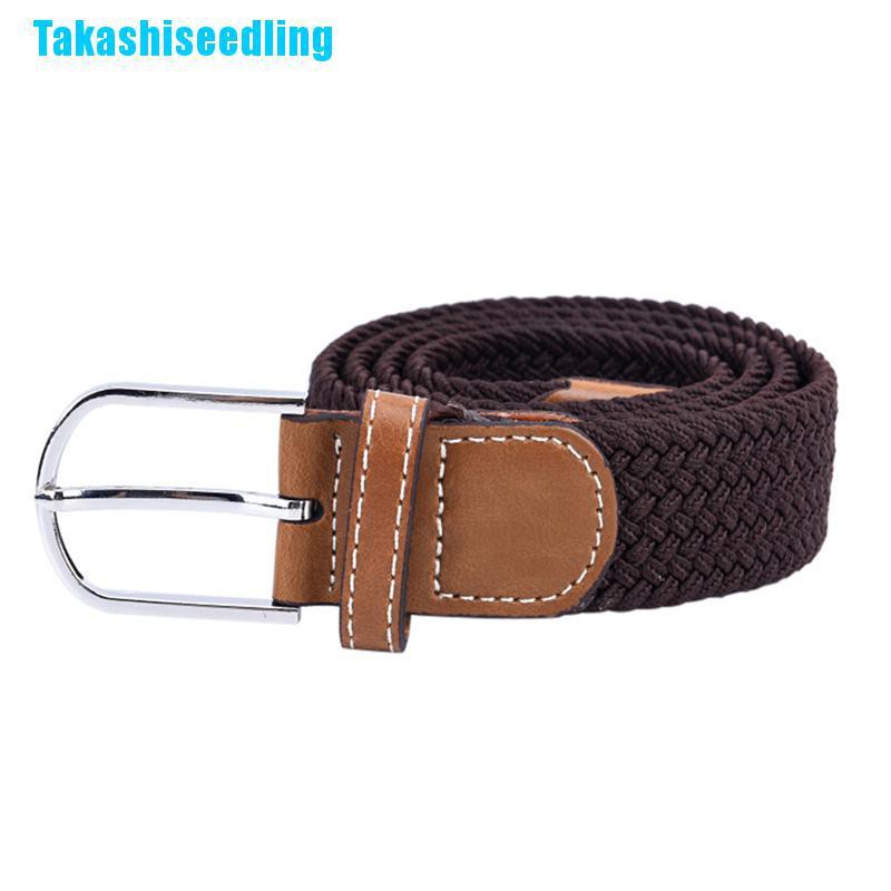 (Hàng Mới Về) Thắt Lưng Vải Co Giãn Phối Khóa Kim Loại Thời Trang Cho Nam