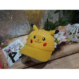 Mũ Nón kết Pikachu cho bé 2-6 tuổi, Vải Nhung Dày vòng đầu 47-52cm