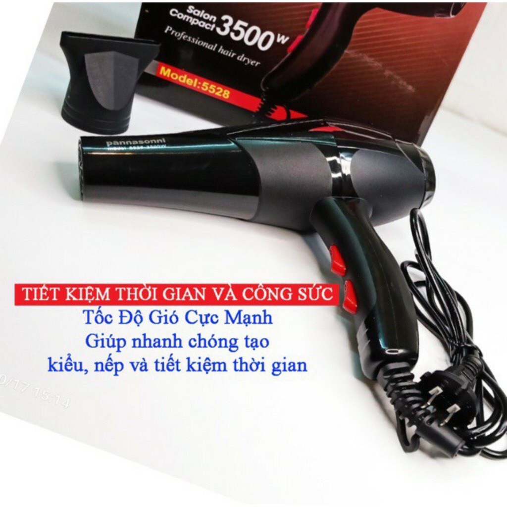 { HÀNG CAO CẤP } Máy Sấy Tóc 2 Chiều Nóng Lạnh Công Suất Lớn 3500W-TH_5528( tặng kèm đầu thổi) bảo hành 1 đôi 1