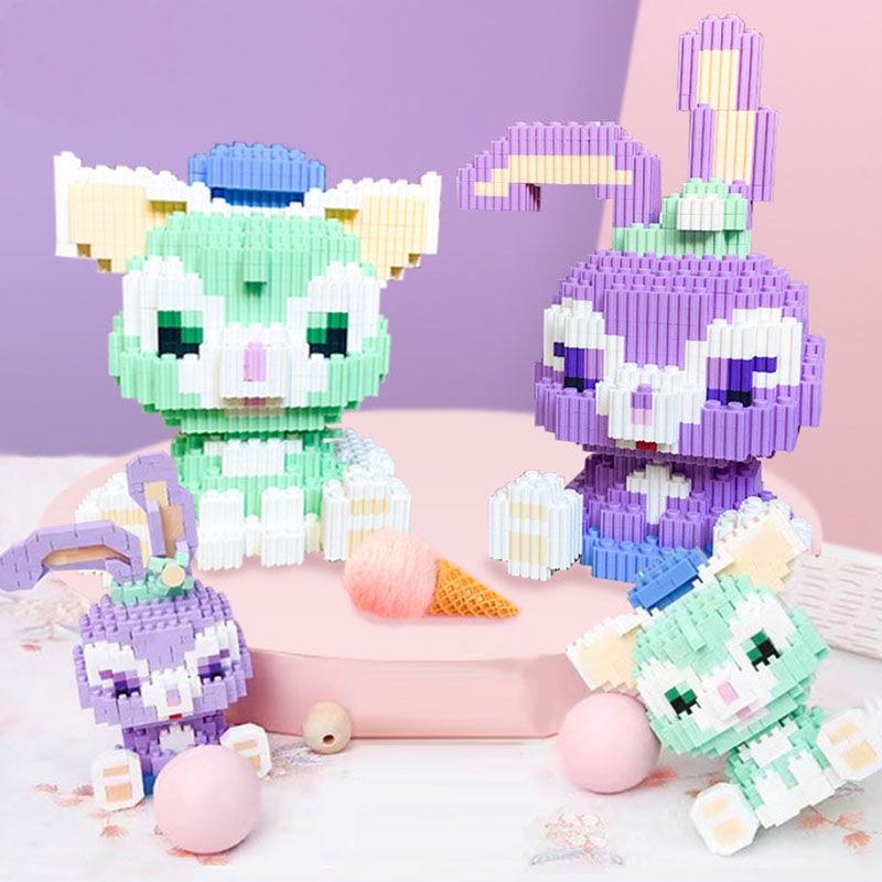 DISNEY Bộ Đồ Chơi Lắp Ráp Mô Hình Nhân Vật Lena Belle Hiệu Ứng 3D