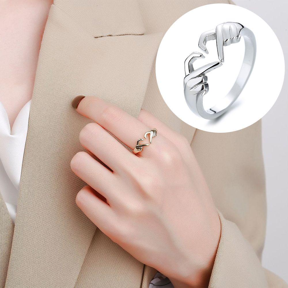 BORAG Nhẫn Đeo Tay Hình Ngón Tay Tạo Hình Trái Tim Lãng Mạn