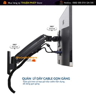 Giá Treo Màn Hình Máy Tính NB-F425 27 - 35Inch Thiết Kế Treo Tường - Xoay Màn 360 Độ - Phiên Bản 2021
