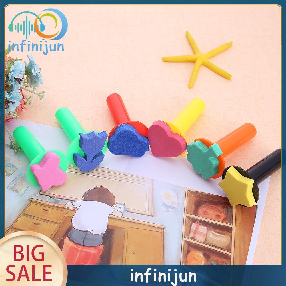 Set 6 Cọ Bọt Biển Vẽ Tranh