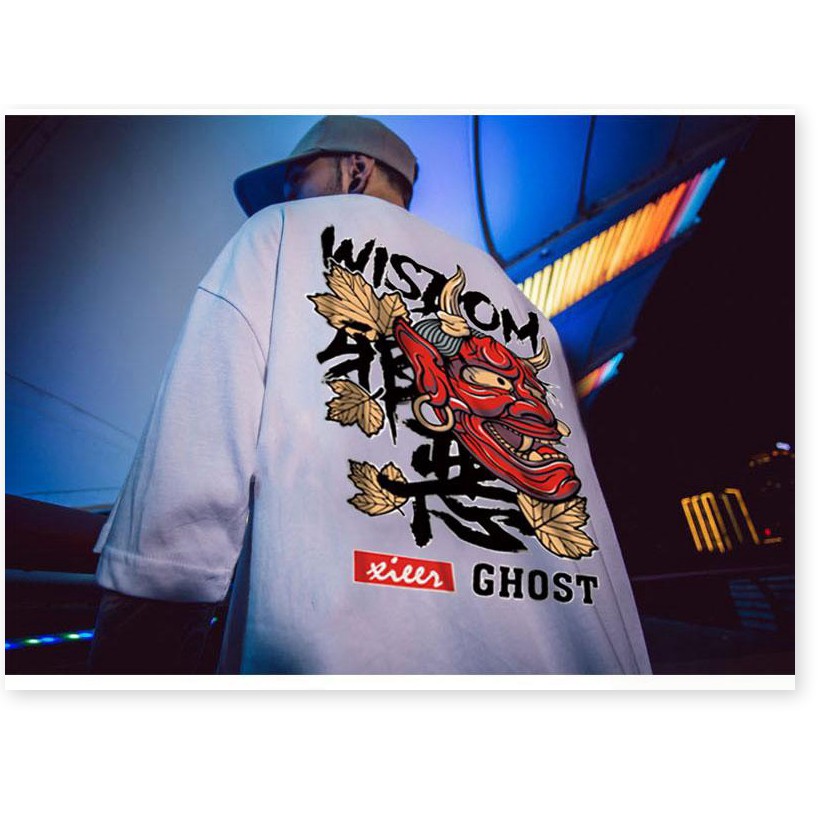 Áo thun unisex nam nữ from rộng wissdom mặt quỷ cực chất | BigBuy360 - bigbuy360.vn