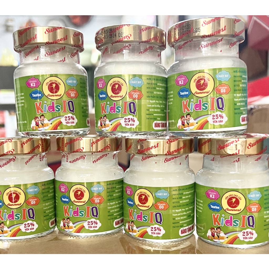 Combo 10 lọ yến sào siêu ngon giúp bé thông minh, cao lớn (10 lọ rời x 70ml)