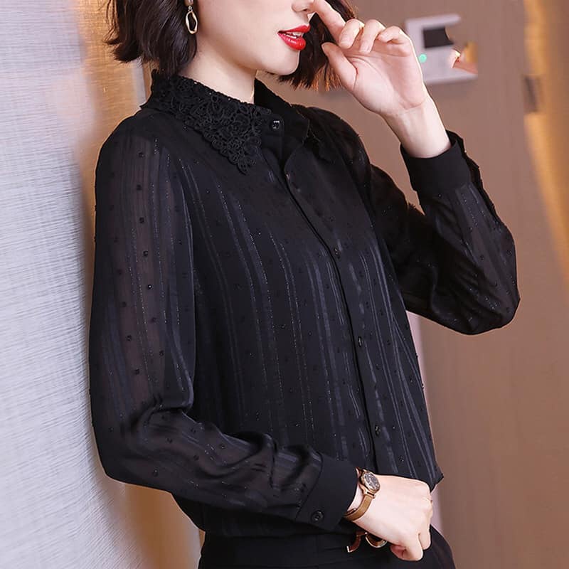 AS0075 - Áo sơ mi nữ dài tay hàng nhập - giá 440k