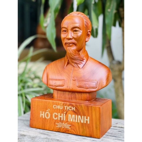 [GIA RE] Tượng bác hồ gỗ hương