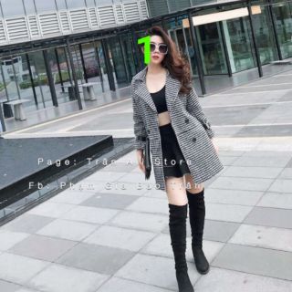 Áo khoác dạ ziczac