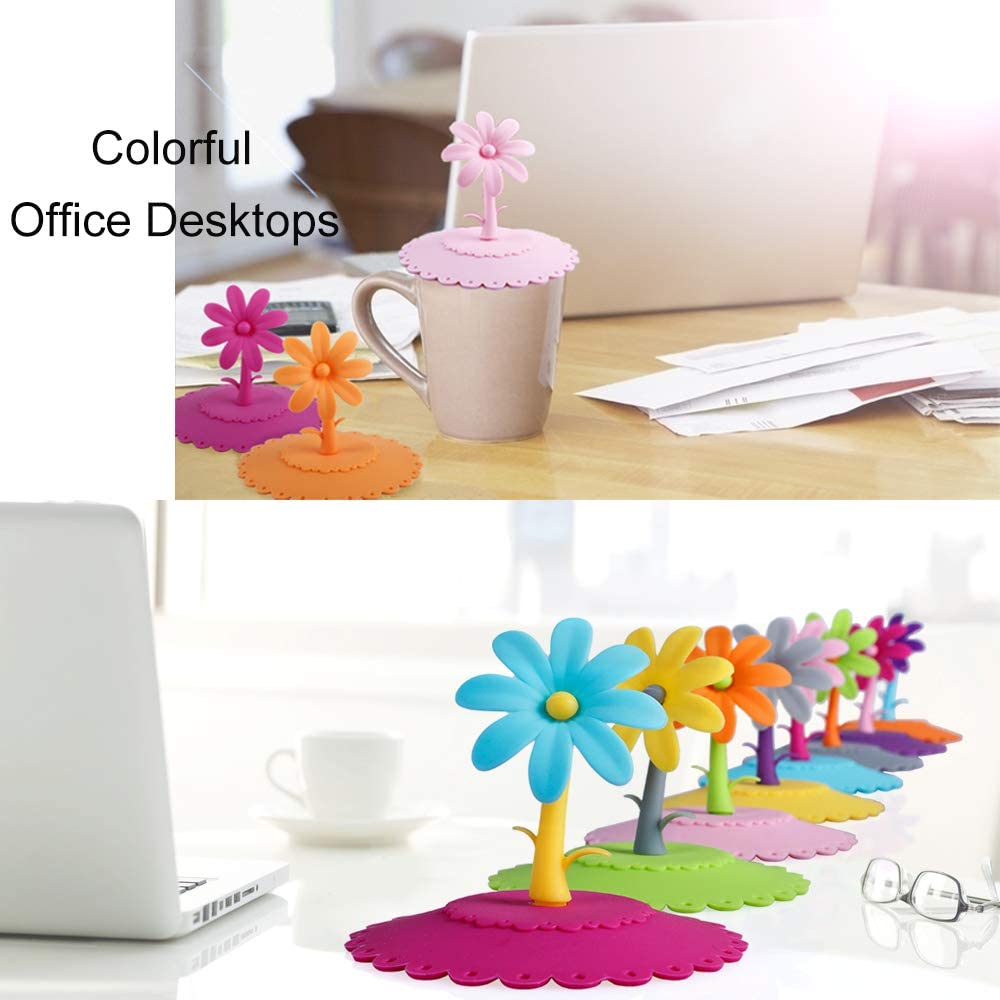 Nắp Đậy Ly Uống Nước ANAEAT Chất Liệu Silicon Thiết Kế Hình Chiếc Cây Sáng Tạo Giúp Ngăn Bụi / Trào Nước