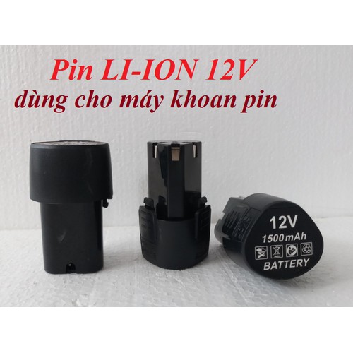 Pin LI-ION 12v cho máy khoan pin - Pin 12v cho máy khoan pin - PIN12V001