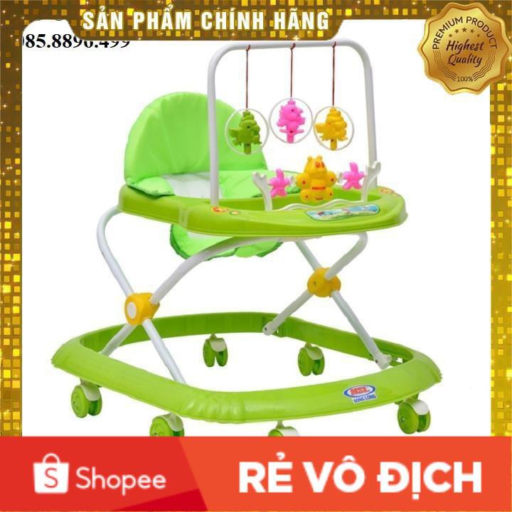 Xe tròn tập đi Song Long AA1 có nhạc cho bé. Có các màu Xanh dương, Xanh lá và màu Hồng