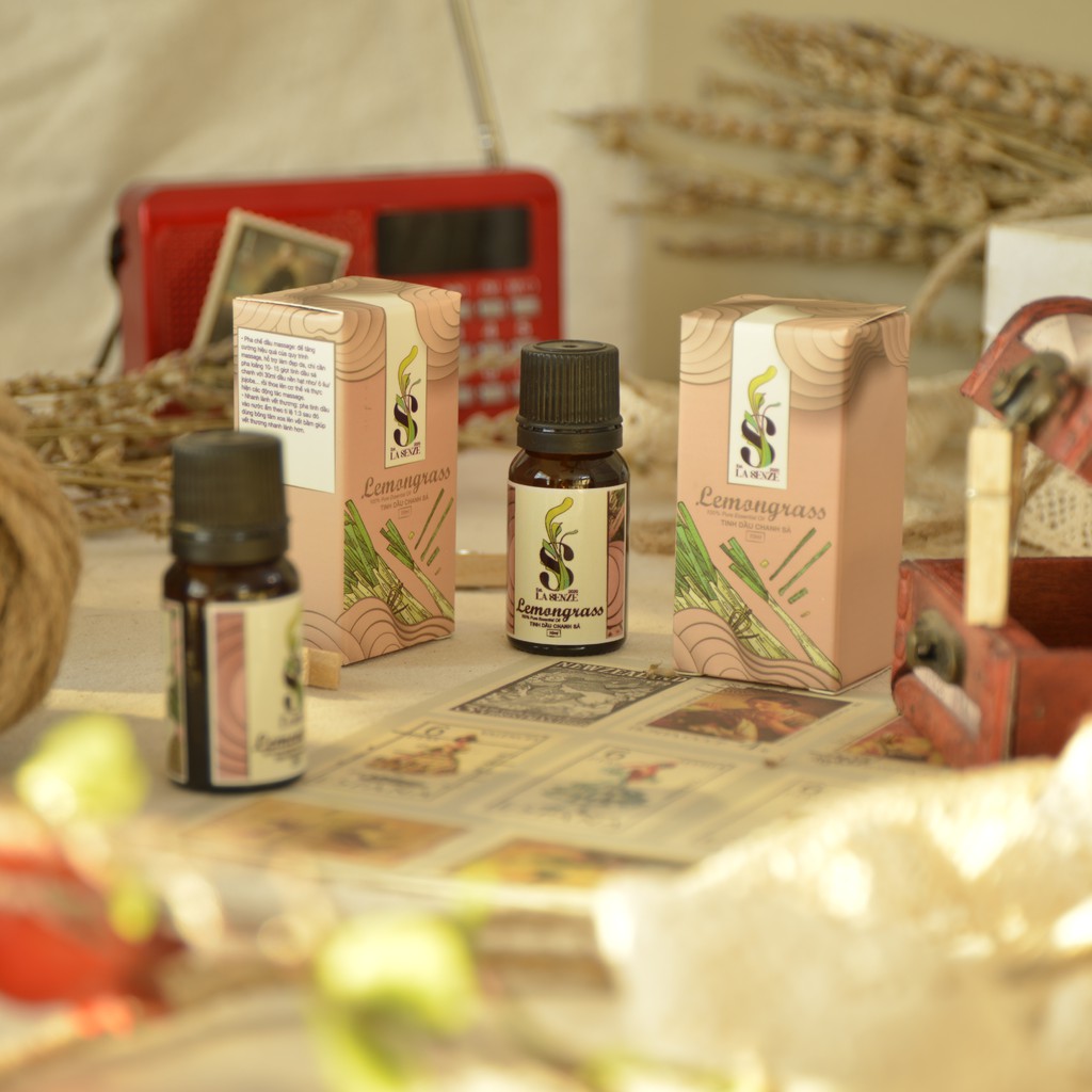Tinh dầu Sả Chanh (Lemongrass) - Tinh Dầu Đuổi Muỗi - 100% Natural (Hàng Thật Không Pha)