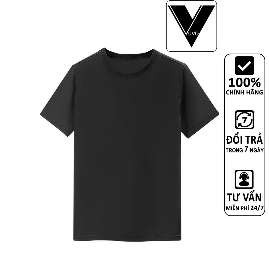 Áo Thun Nam Trơn Cổ Tròn Thương Hiệu VUVO Chất Liệu Cotton 100% Co Giãn Thấm Hút Mồ Hôi Cực Tốt Nhiều Màu