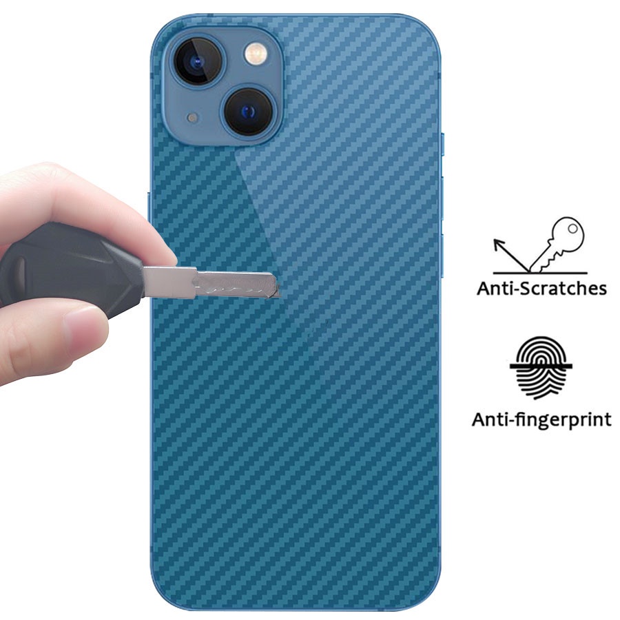 Miếng dán bảo vệ camera sau họa tiết sợi carbon 3D cho iPhone 12 11 13 14 15 Pro Max