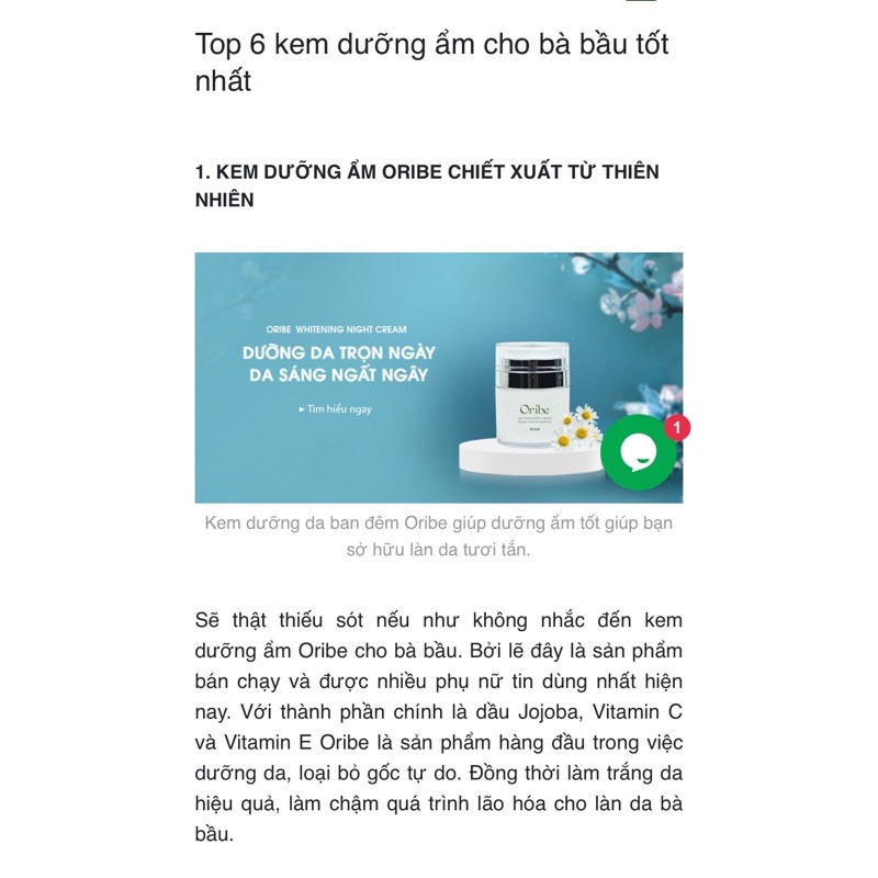 Kem Trắng Da Ban Đêm Oribe 30g