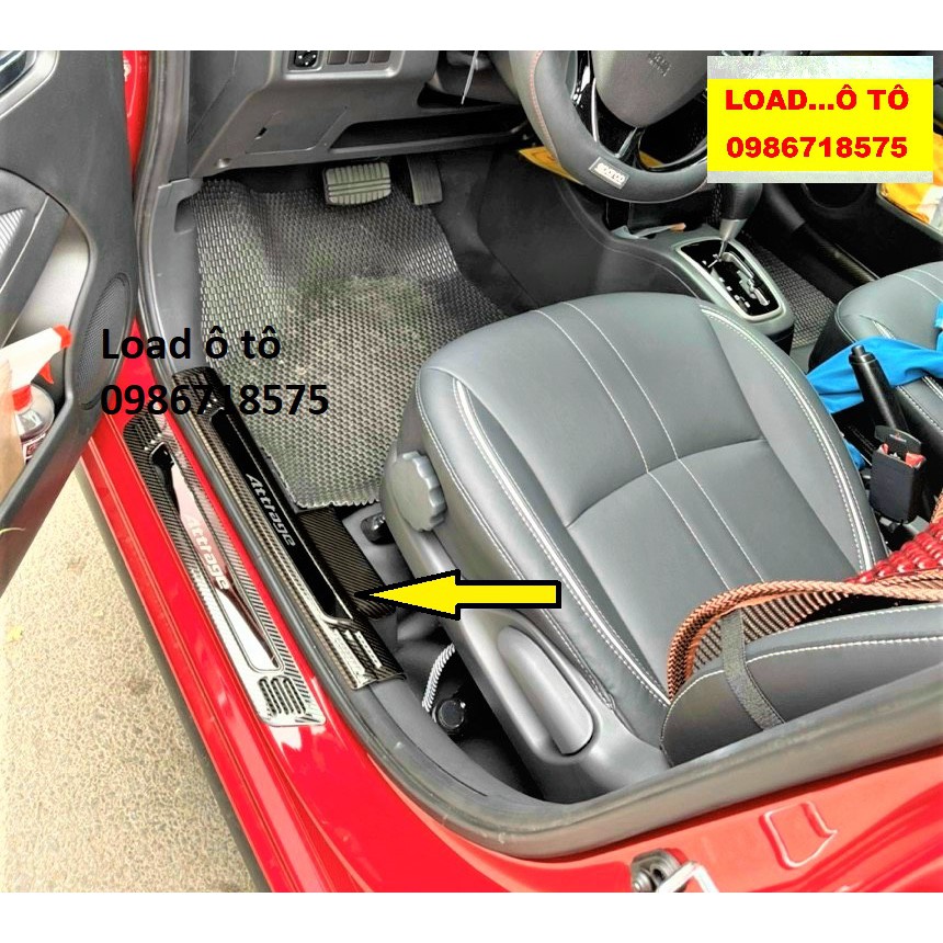 Ốp Bậc Chân Carbon Xe Mitsubishi Attrage 2024-2018 Mẫu Carbon Cao Cấp Nhất Thị Trường