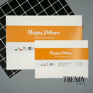 Giấy vẽ HAPPY Pittura Artist Fabriano paper 250gsm hạng hoạ sĩ