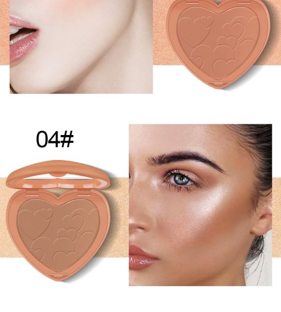 PHẤN MÁ HỒNG TONE CAM TRÁI TIM KISS BÈAUTY SWEET HEART | BigBuy360 - bigbuy360.vn