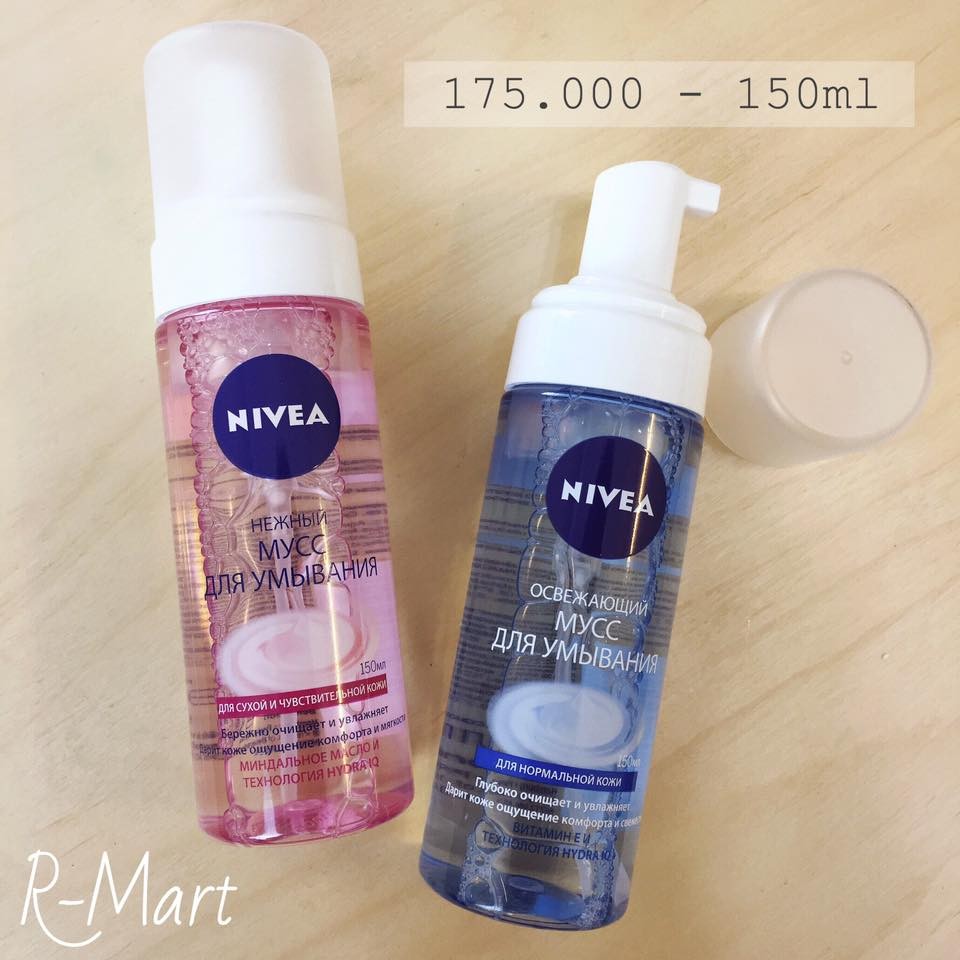 Sữa rửa mặt tạo bọt NIVEA của Nga