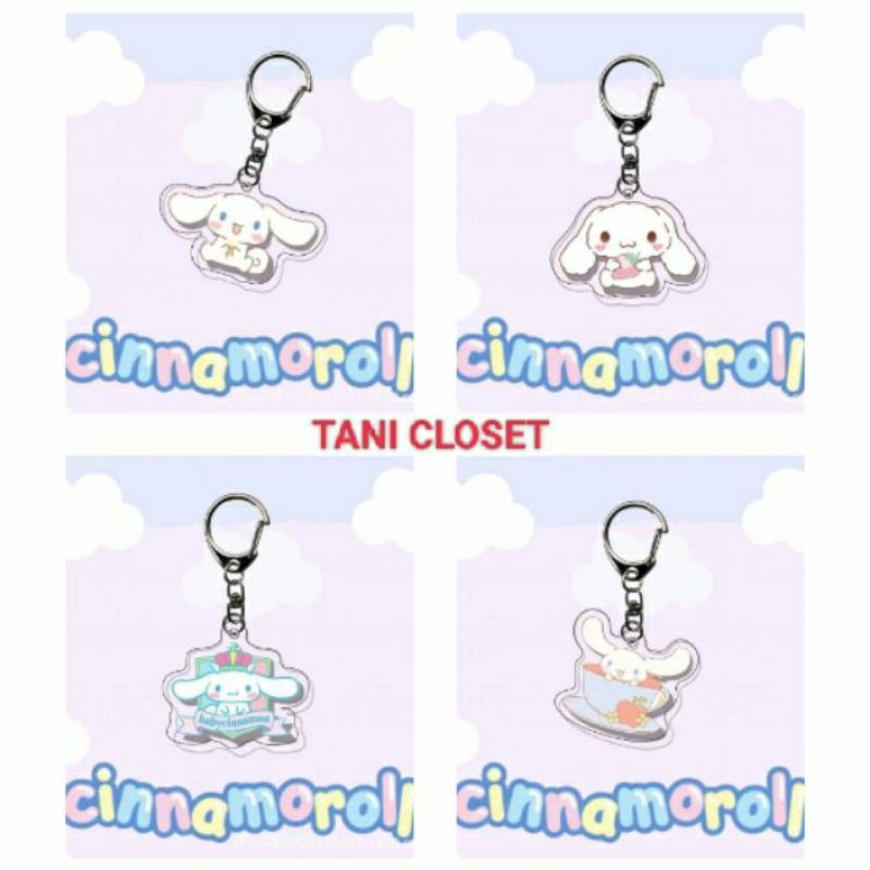 Móc khóa Acrylic Cinnamoroll Đủ Kiểu Dáng