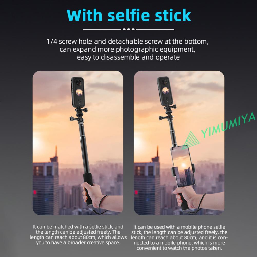 Khung Bảo Vệ Kèm Gậy Selfie 1 / 4 Inch Cho Insta360 One X2 | BigBuy360 - bigbuy360.vn