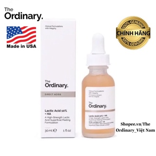 (Bill + Ảnh Thật) Tinh chất tẩy tế bào chết The Ordinary Lactic Acid 10% + HA