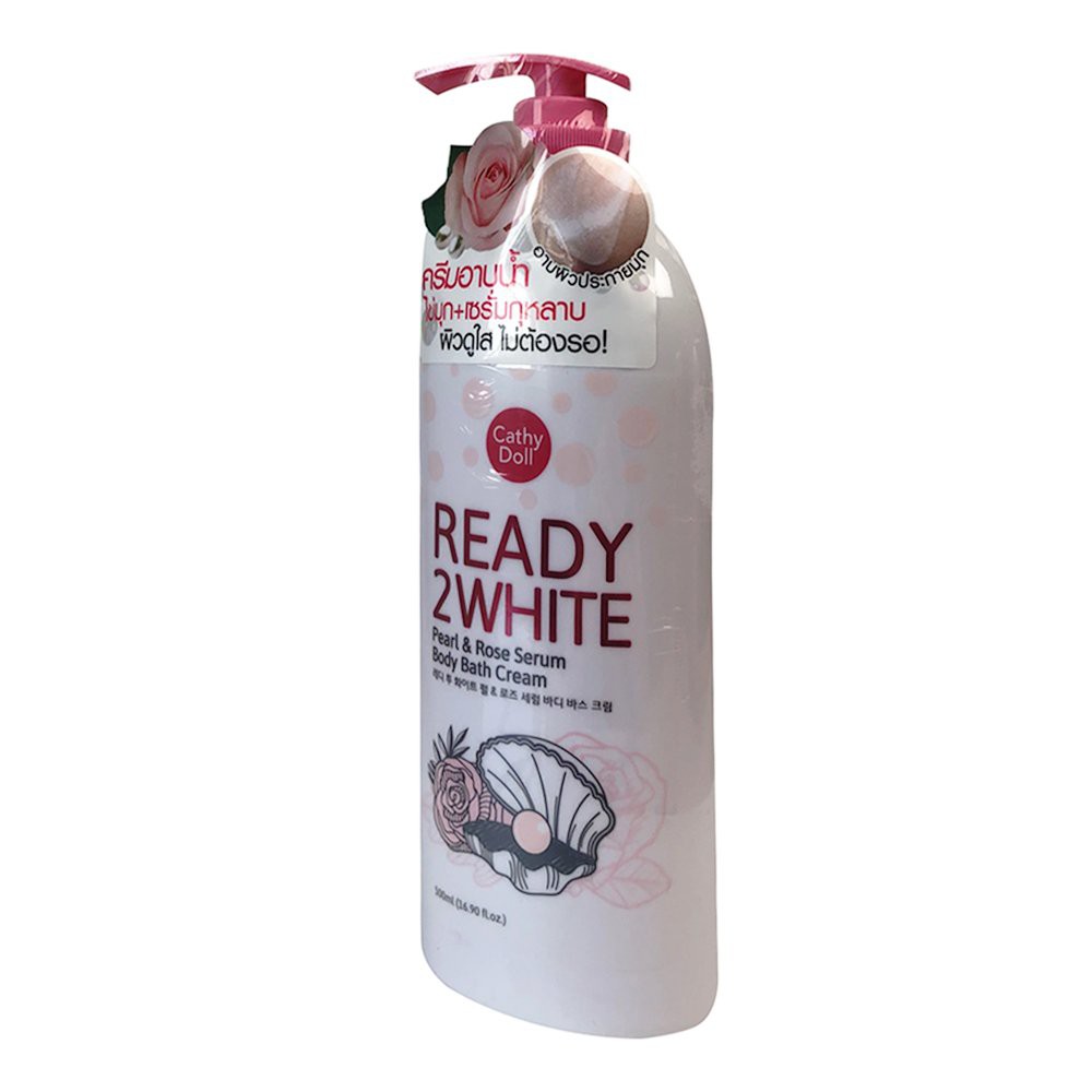 [HÀNG CHÍNH HÃNG] Sữa Tắm Cathy Doll Ready 2 White Pearl & Rose Serum 500ml