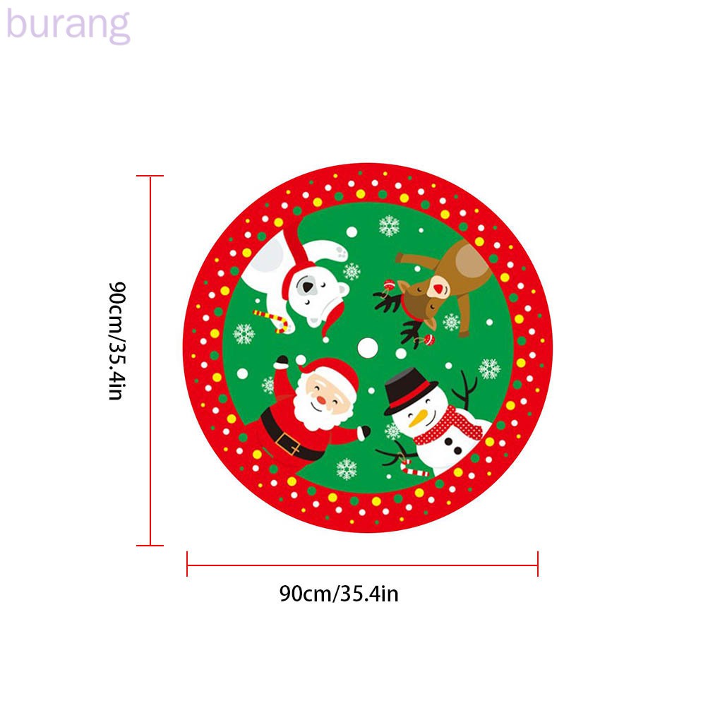 Thảm Trải Sàn Phong Cách Giáng Sinh 90cm