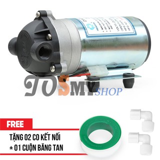 MÁY BƠM TĂNG ÁP DÀNH CHO MÁY LỌC NƯỚC, MÁY PHUN SƯƠNG, ĐIỆN ÁP 24V – tặng 02 co kết nối + 01 cuộn băng tan
