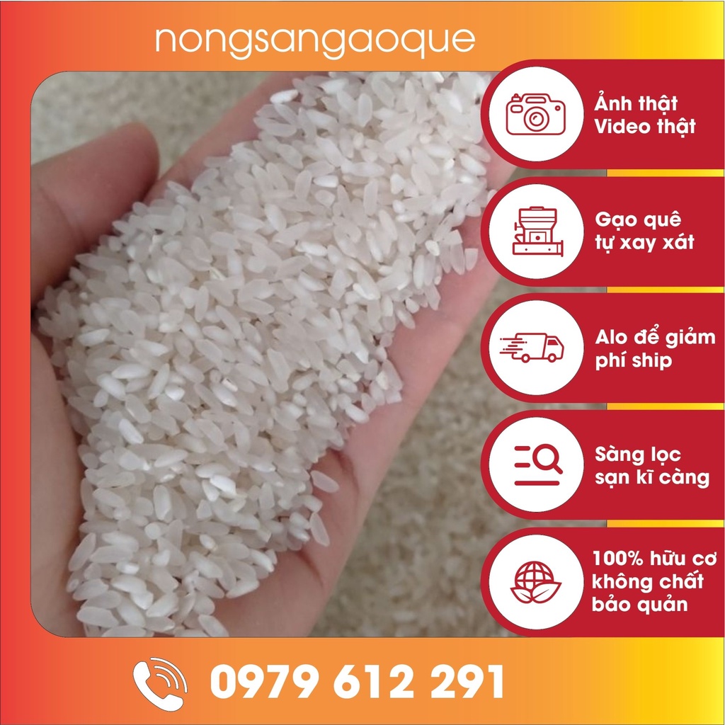 1Kg Gạo Mằn - Gạo Khang Dân Không Chất Bảo Quản