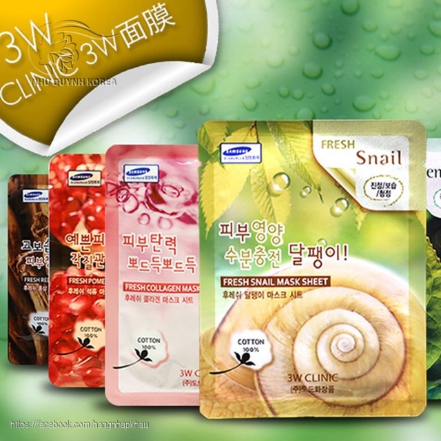 1 MIẾNG MẶT NẠ 3W CLINIC MASK SHEET