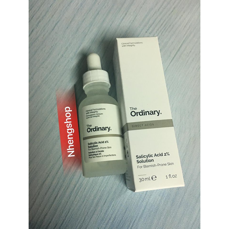 [Full 30ml] Tẩy da chết BHA Salicylic Acid 2% Solution The ordinary