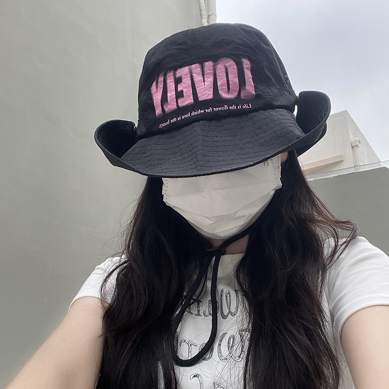 Mũ xô MG Studio khô nhanh thêu hình xinh xắn