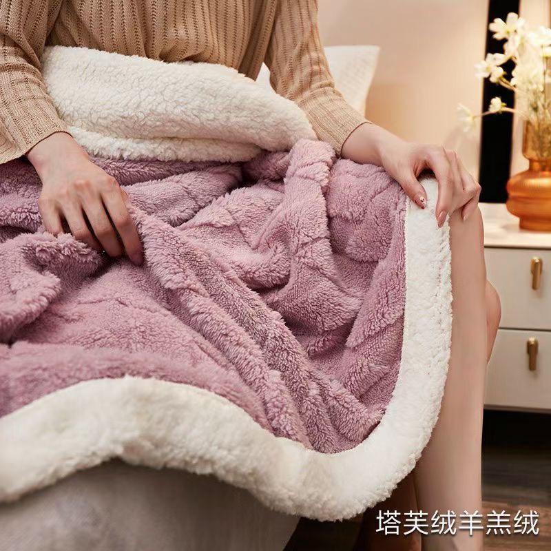 Chăn Lông Cừu chăn len lông cừu mông cổ TAFURONG mền len cừu nhập khẩu cao cấp siêu nhẹ siêu mềm nặng 2,5kg kt 2m x 2m3