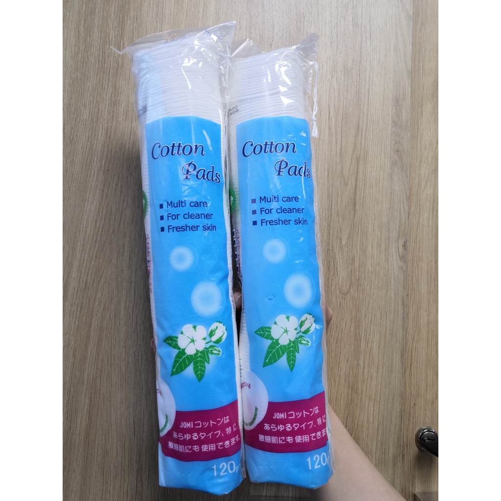 Bông tẩy trang Jomi Cotton Pads 120 Miếng [Chính hãng]