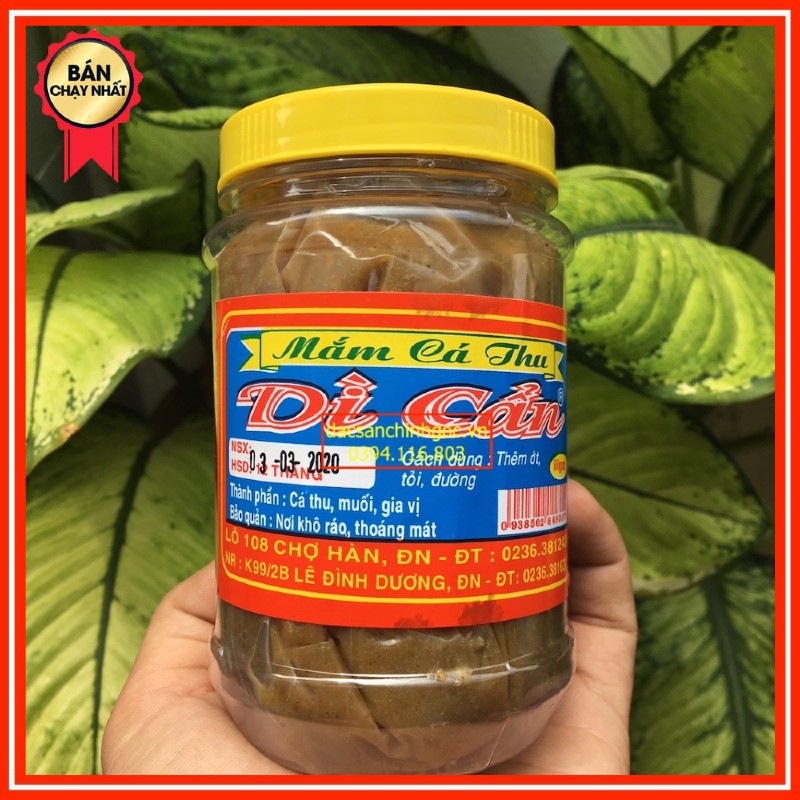 Mắm Dì Cẩn 🚚 FREESHIP 🚚 Mắm cá thu xay Dì Cẩn đặc sản Đà Nẵng nguyên chất, 500gram