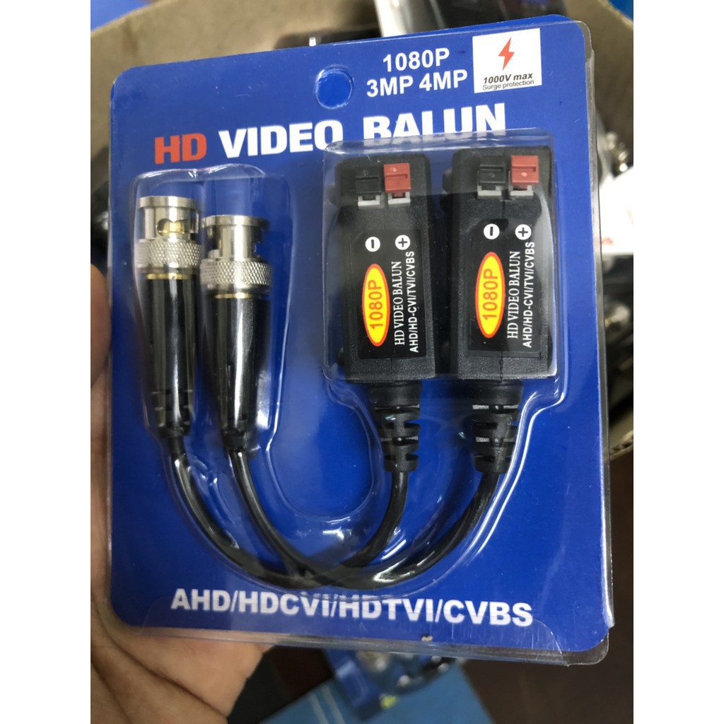 Bộ Chuyển Đổi Video Balun Cho Camera 3MP /4MP HDTVI, CVI, AHD