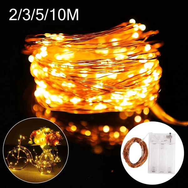 Dây đèn LED trang trí giáng sinh dài 2/ 3/ 5/ 10m nhiều màu sắc