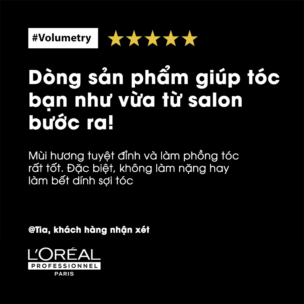 [Mã COSPPD05 giảm 10% đơn 400K] Dầu gội làm phồng tóc L'Oréal Professionnel Serie Expert Volumetry 300ml