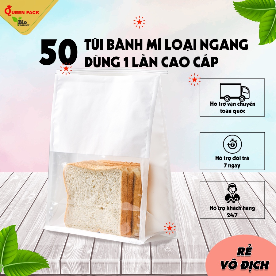 Sỉ 50 chiếc túi đựng bánh mì hoa cúc có khóa zip SIZE TÚI NGANG 22x28+11cm đựng bánh mì hoa cúc, Sandwich Cookie