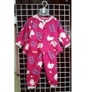 Combo 4 bộ pizama cho bé gái