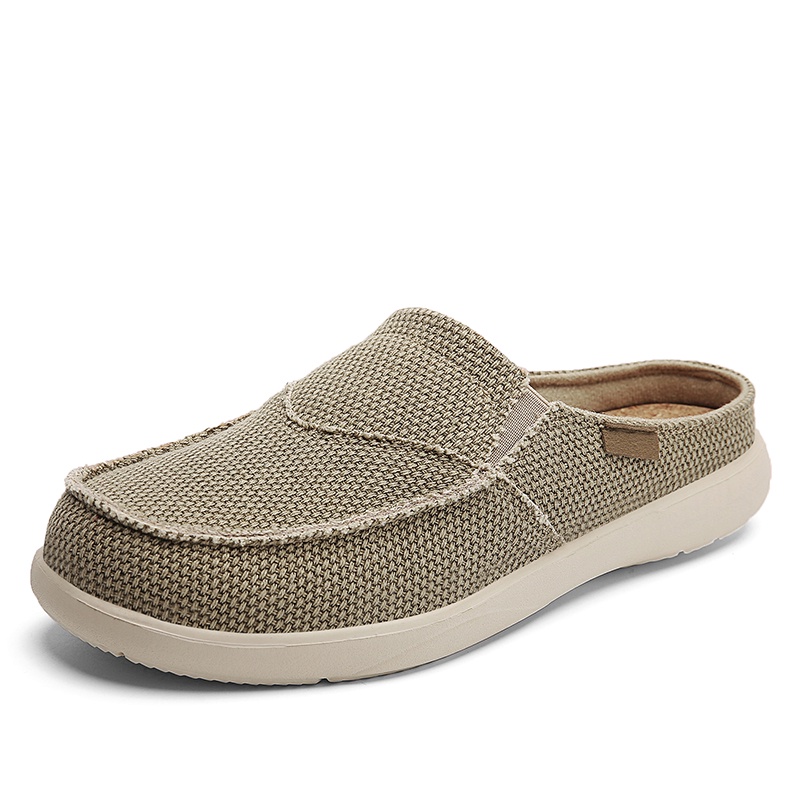 Giày lười 221 bằng vải canvas siêu nhẹ size 39-47 thời trang xuân hè dành cho nam