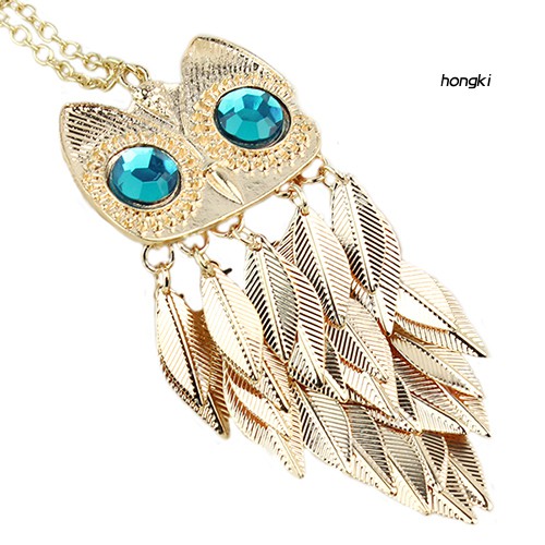 vòng cổ Hợp Kim Mặt Hình Chim Cú Mèo Xinh Xắn Cho Nữ