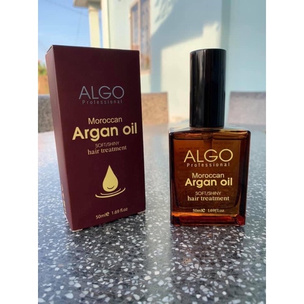 Tinh dầu dưỡng tóc Argan oil Algo 50ml, Serum dưỡng tóc