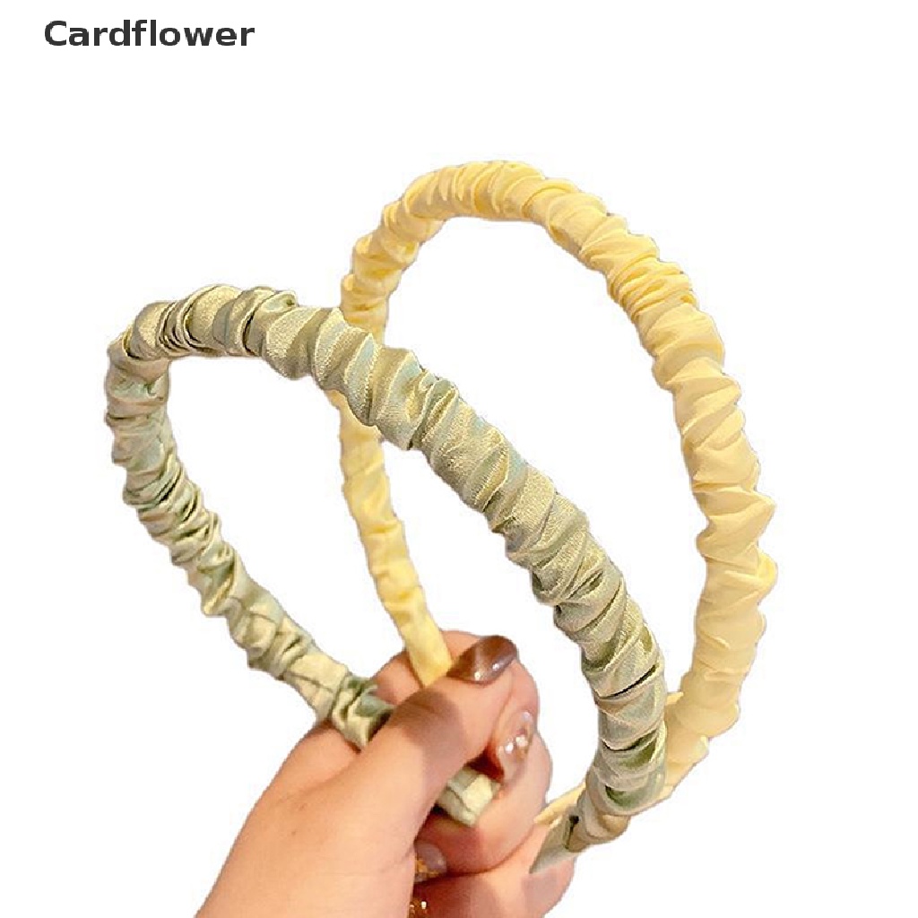 &lt; Cardflower &gt; Băng Đô Xếp Ly Mềm Mại Cá Nhân Thời Trang Đơn Giản Dành Cho Nữ Đang Giảm Giá