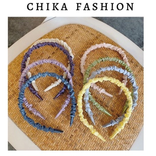 Bờm, băng đô cài tóc vintage vải lụa satin tiểu thư nhiều màu phong cách Hàn Quốc