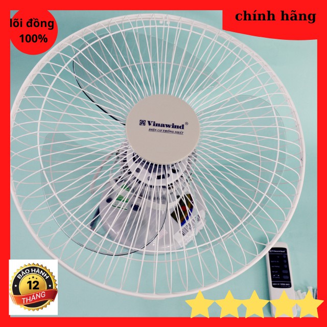 [ HÀNG CHÍNH HÃNG ] Quạt đảo trần Vinawind QTĐ400X-ĐB sải cánh 400 (có điều khiển từ xa)